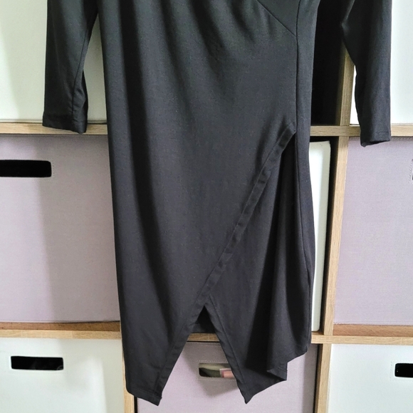 Marceĺla NYC Elegant Black Wrap Dress size M - Picture 5 of 10